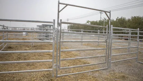 Clôture de corral de bétail en acier de qualité, équipement agricole de clôture de ferme de cour de bétail (XMM